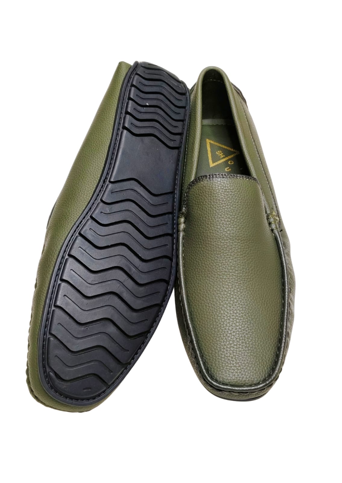 Men Olive Loafers