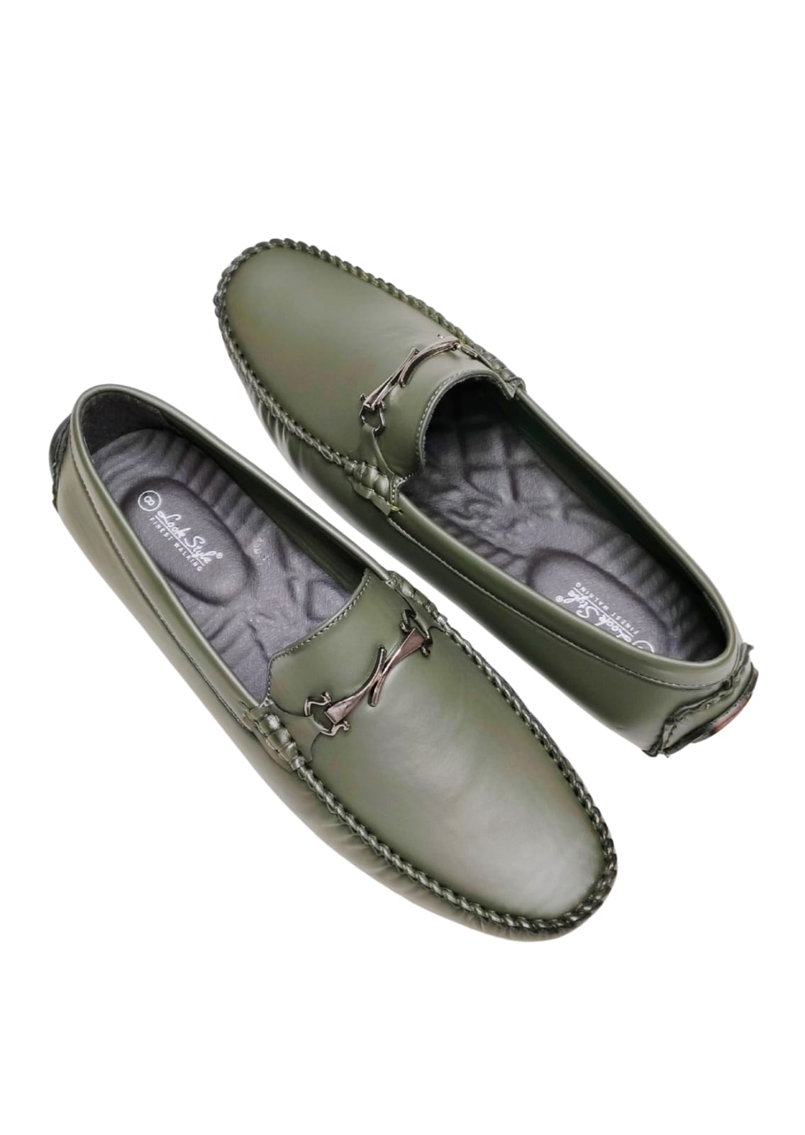 Men Olive Loafers
