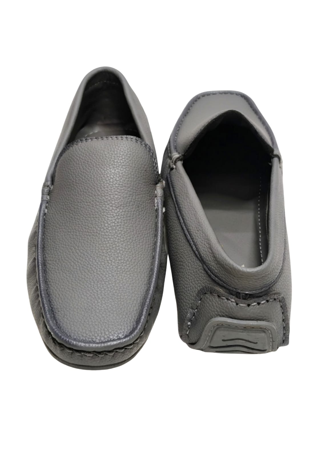Men Grey Loafers Shoes