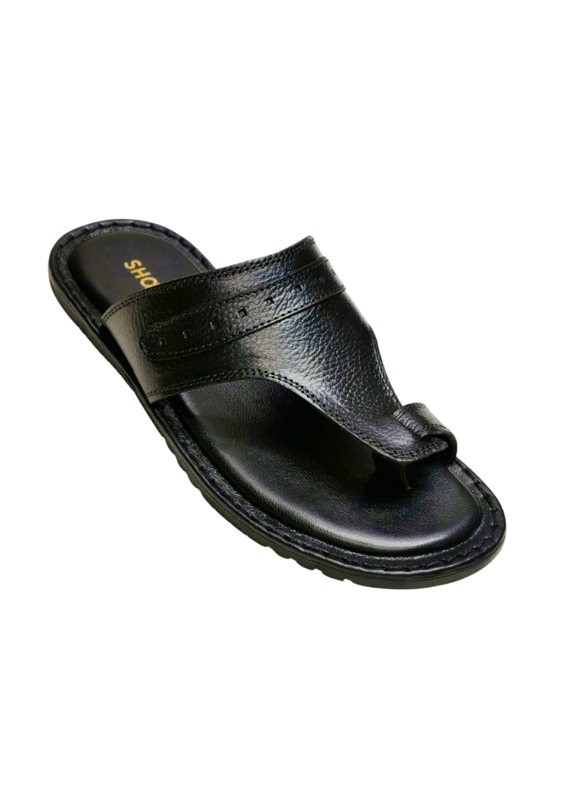 Men Black Thumb Chappal