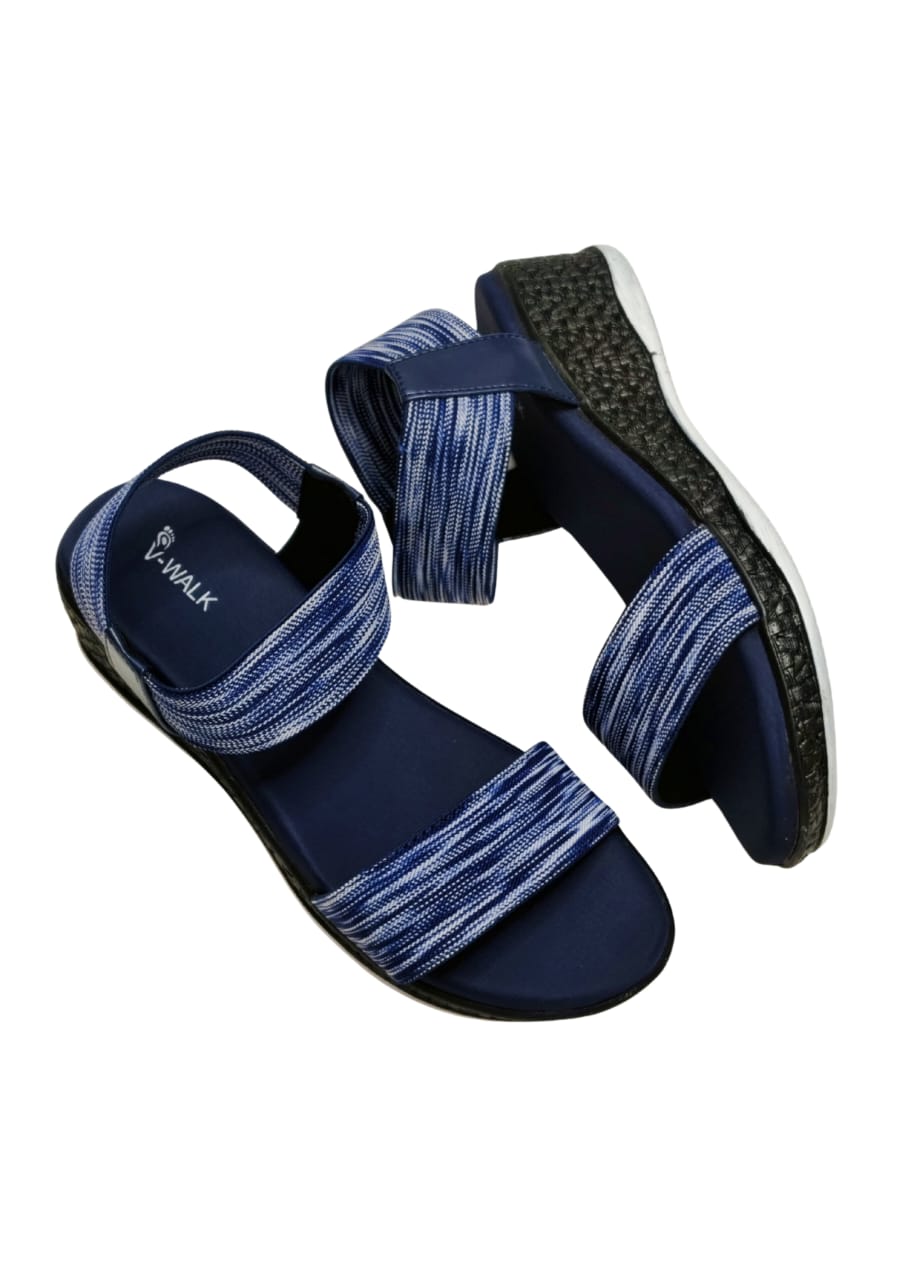 Women Blue Casual Sandal