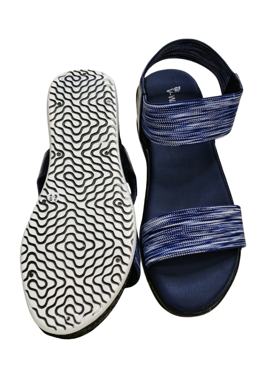 Women Blue Casual Sandal
