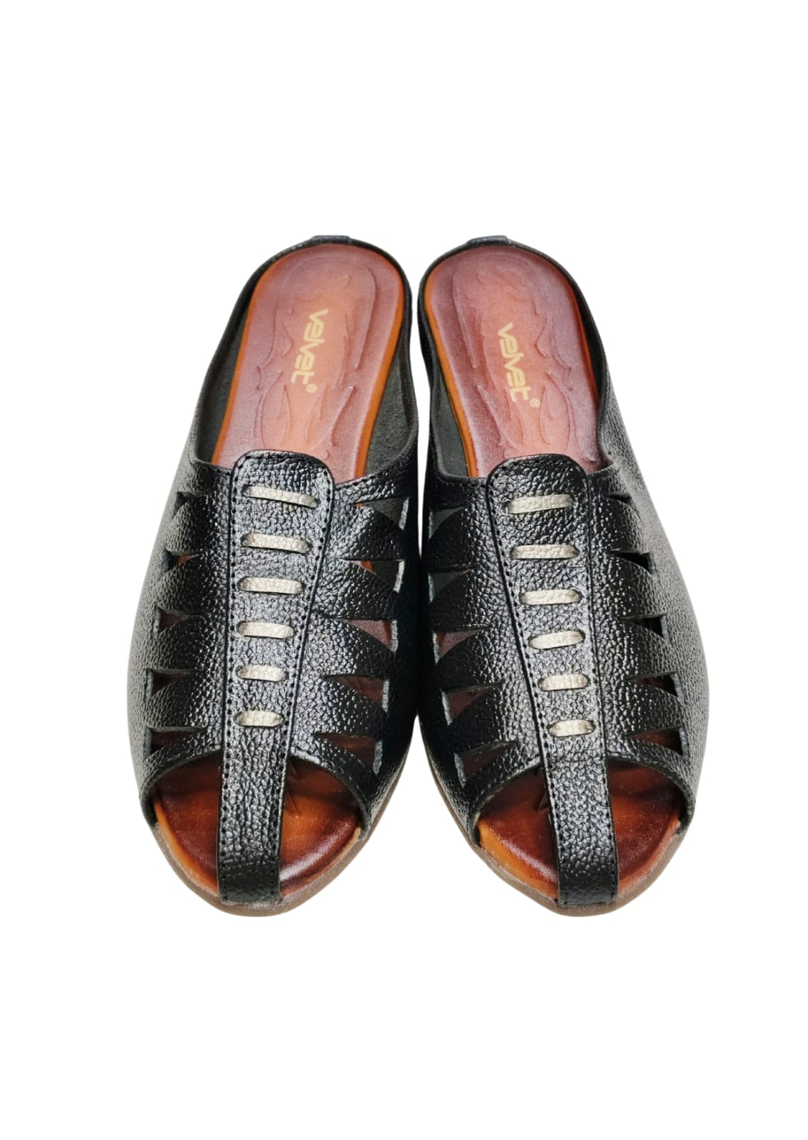 Women Black Leather Balley