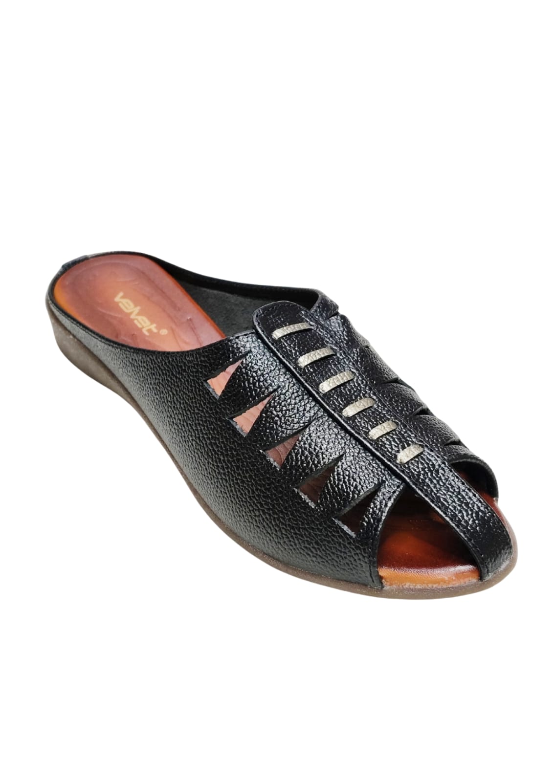 Women Black Leather Balley