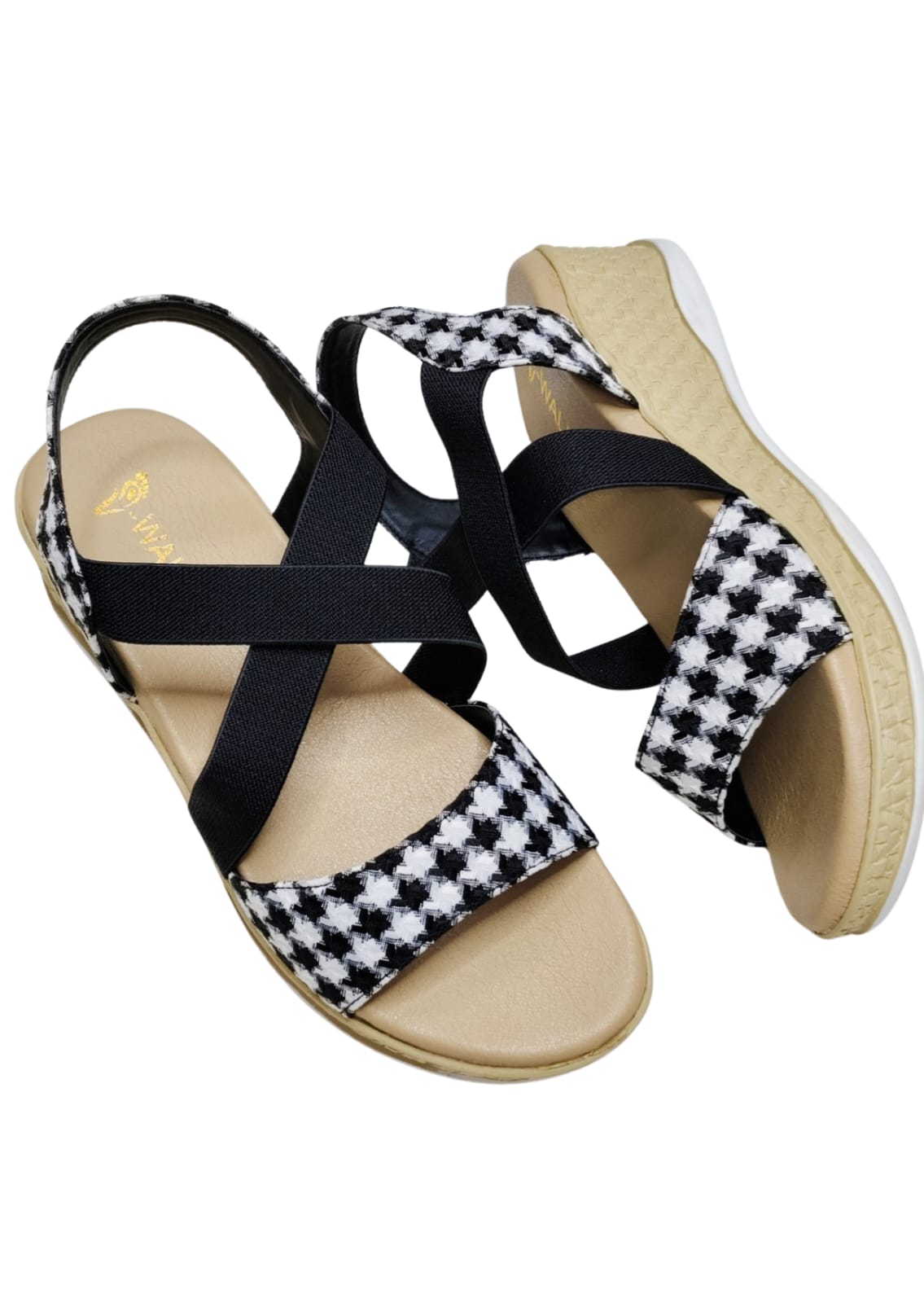 Women Black Platform Heel Sandal