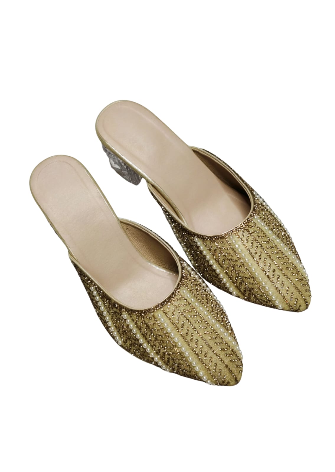 Women Gold Box Heel Balley