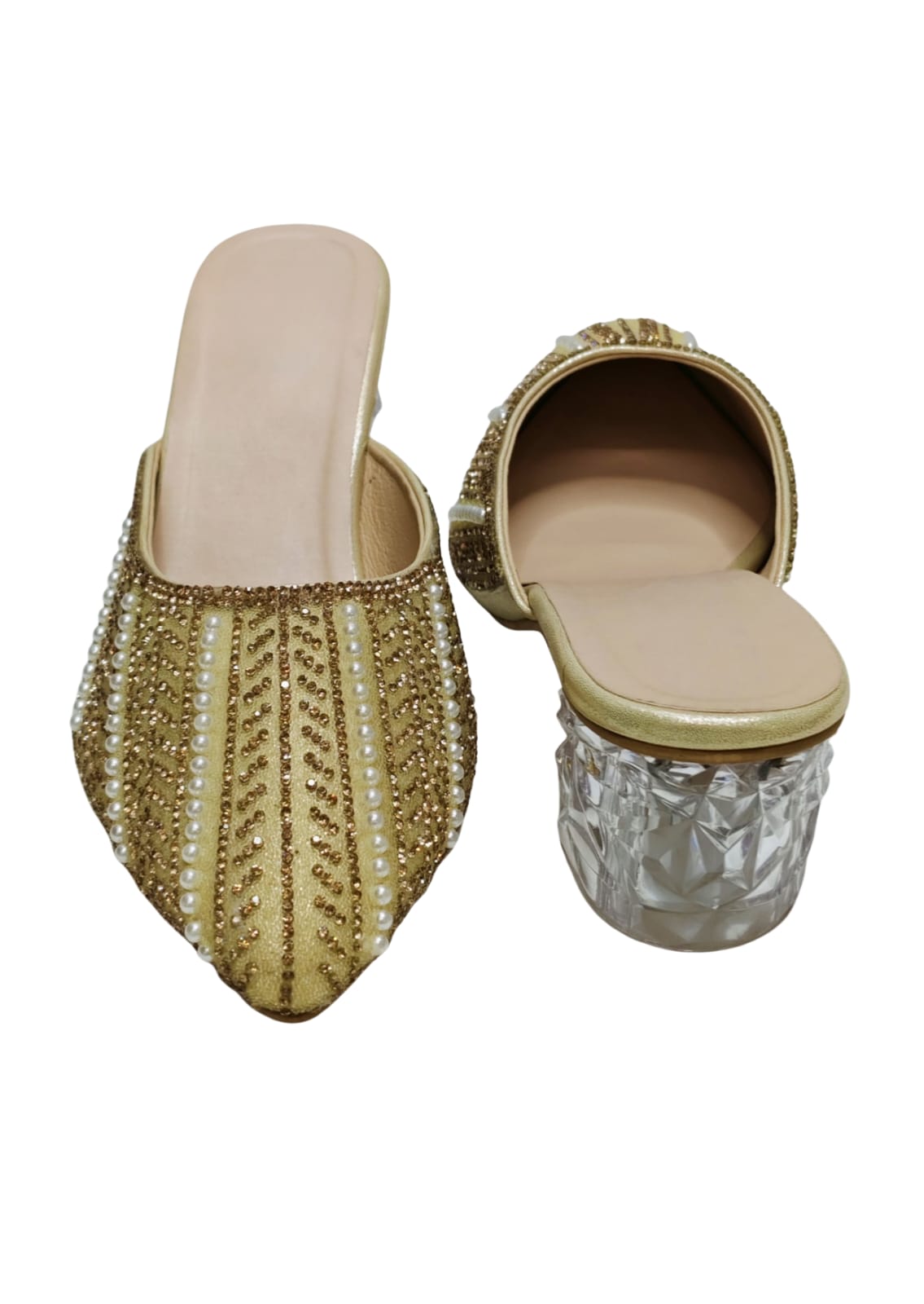 Women Gold Box Heel Balley
