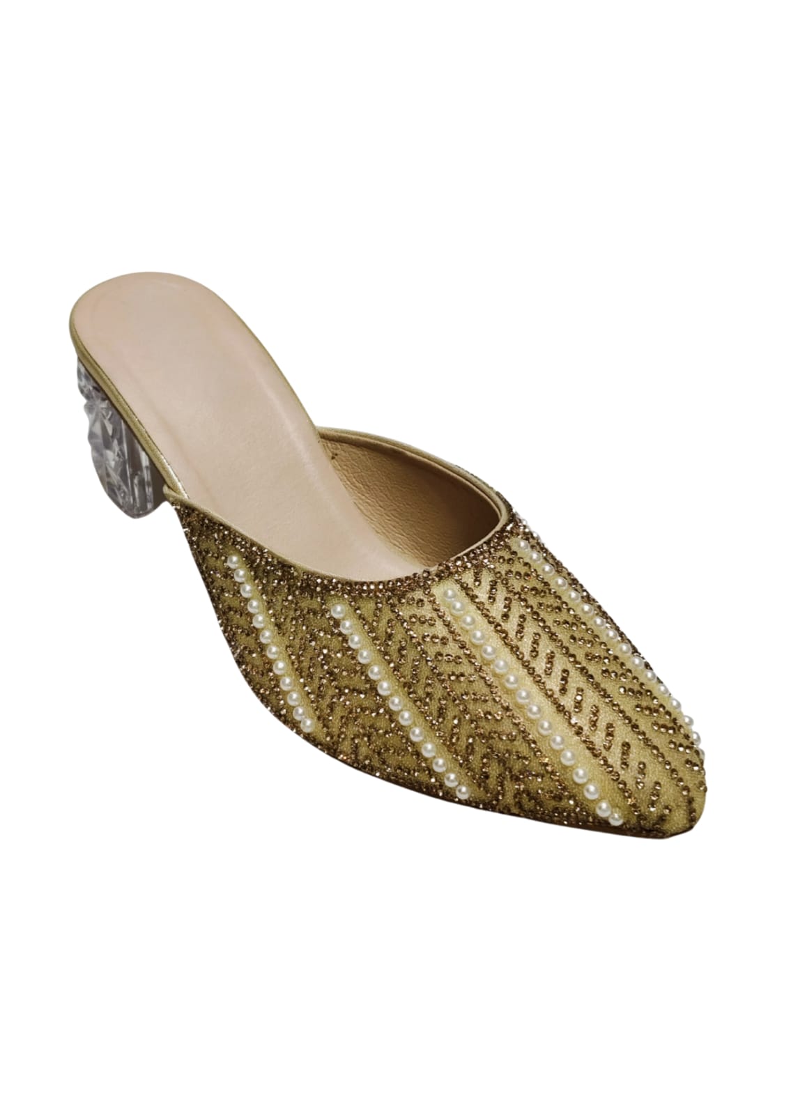 Women Gold Box Heel Balley