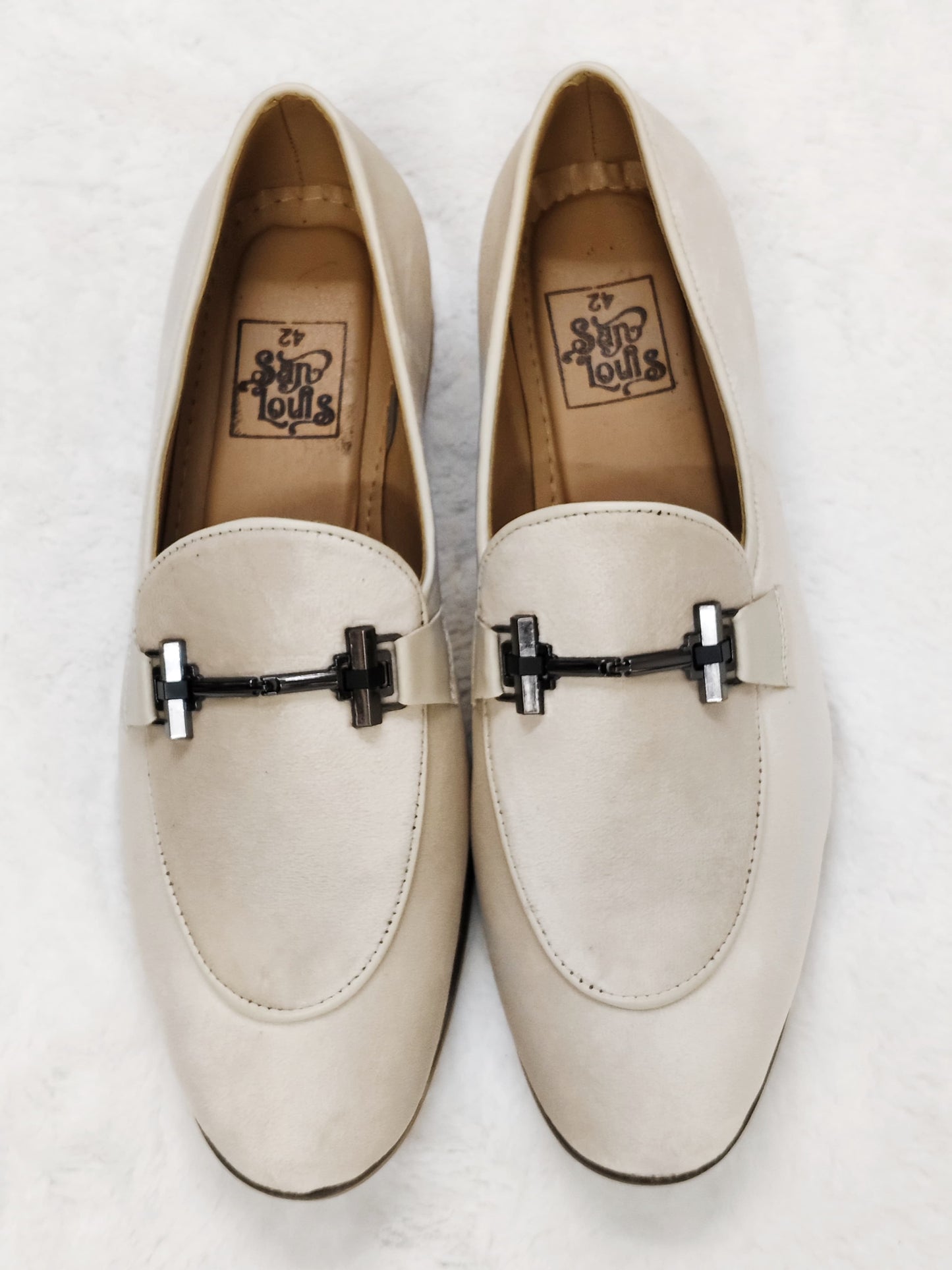 Men White Loafers