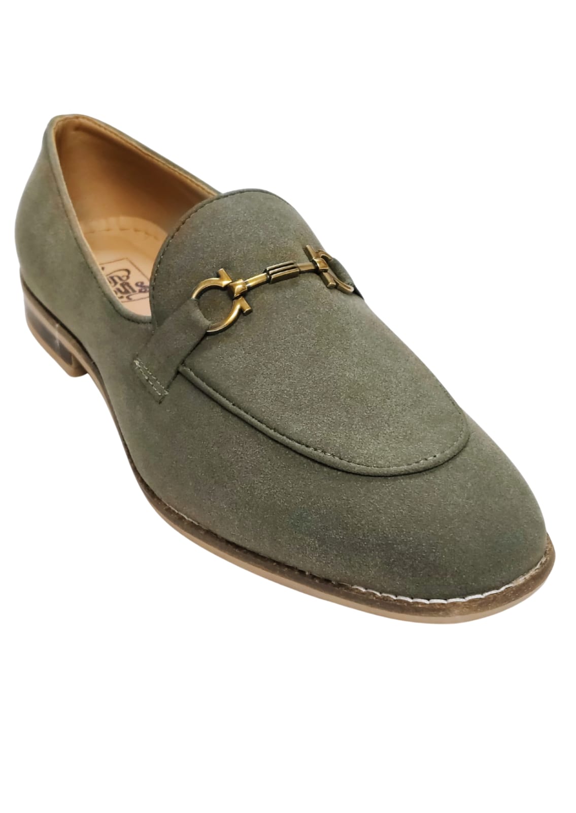 Men Olive Green Loafers
