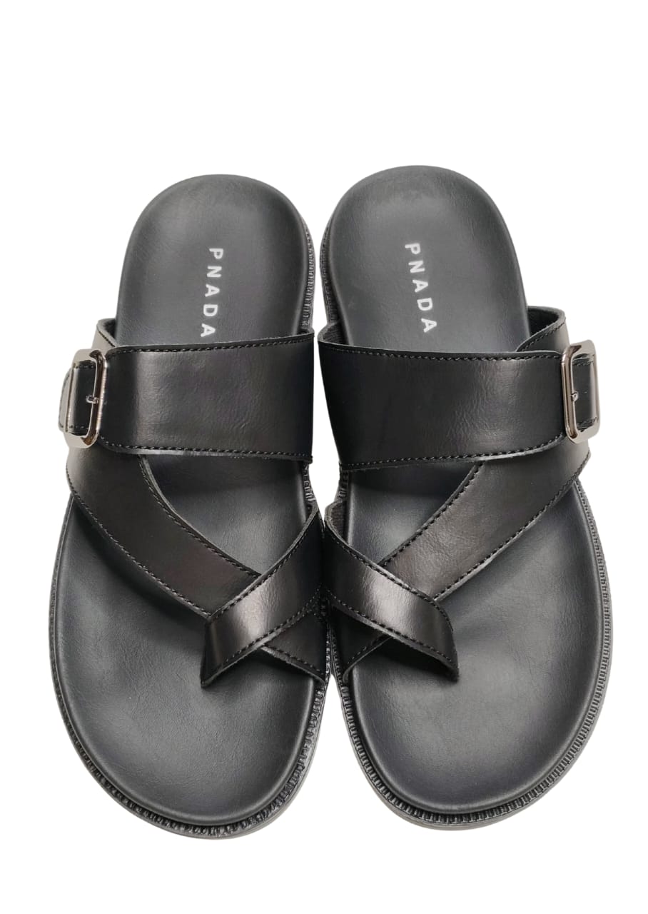 Men Black Chappal
