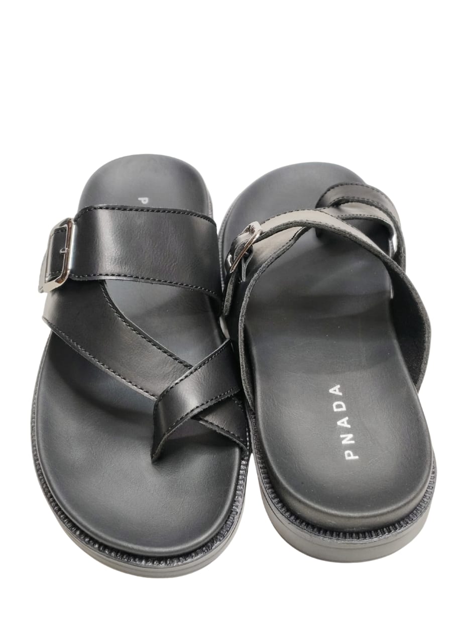 Men Black Chappal