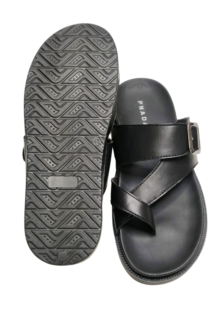 Men Black Chappal