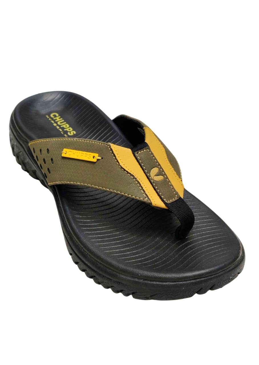 Men Yellow Slippers