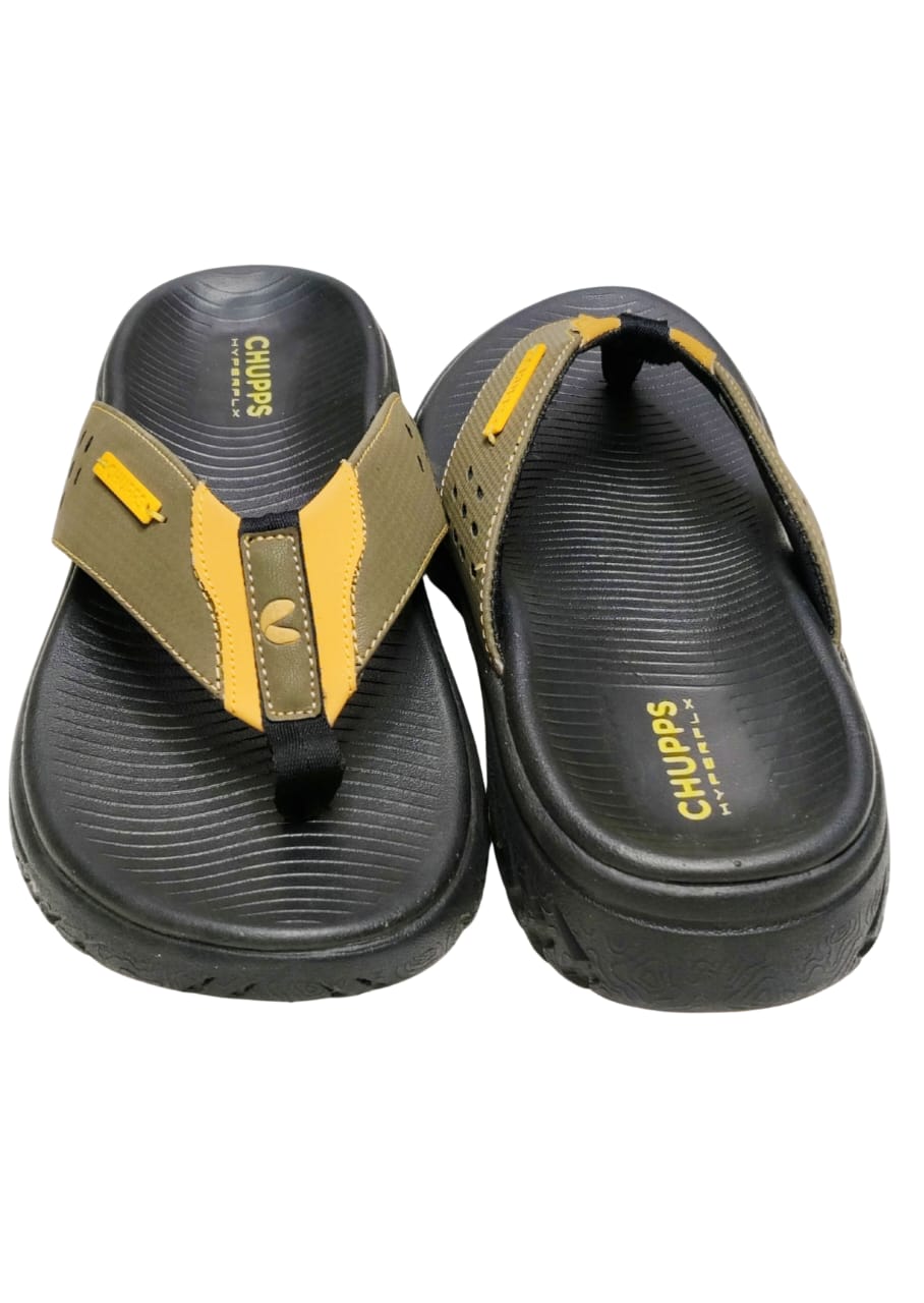 Men Yellow Slippers