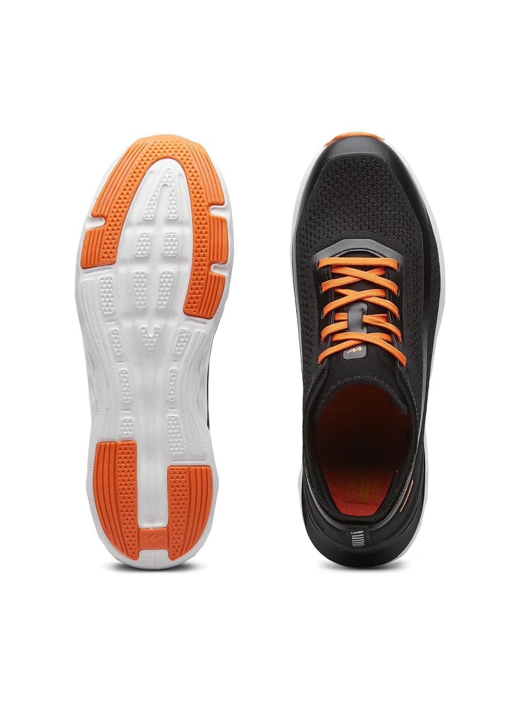 Men Black & Orange Sport Shoes