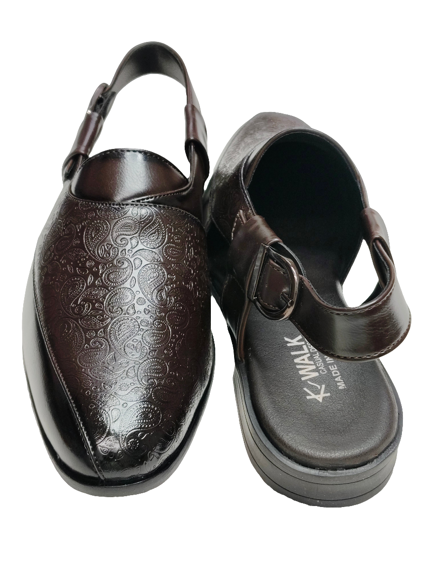Men Brown Peshawari Shoes