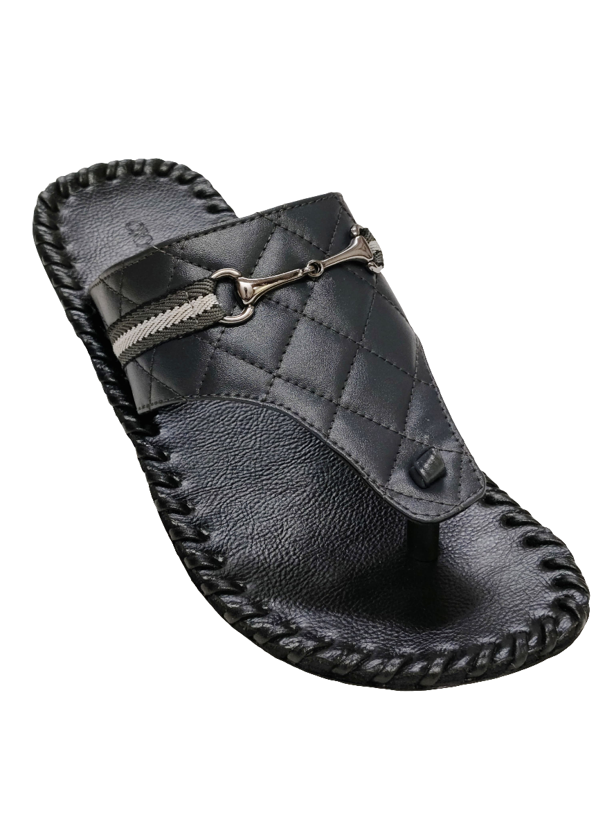 Casual Black Men Chappal