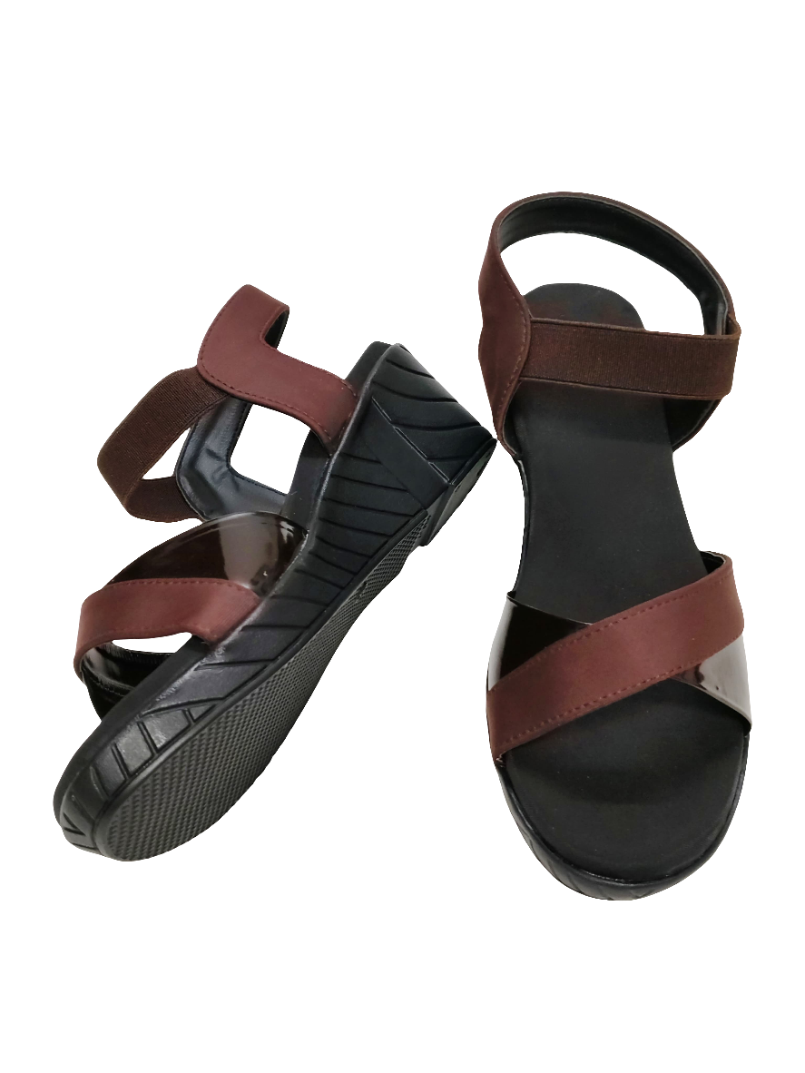 Women Brown Strapped Sandals