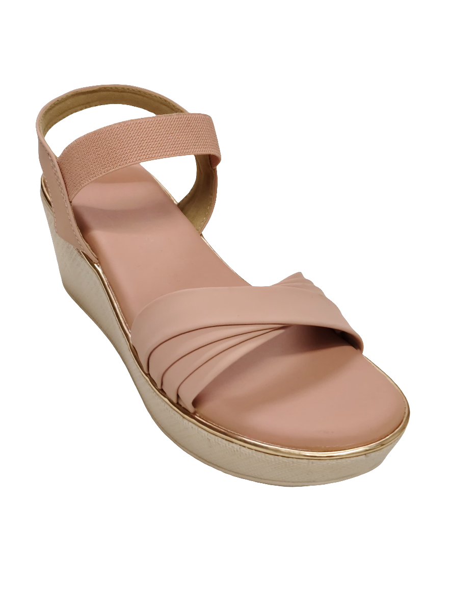 Women Peach Strap Sandals