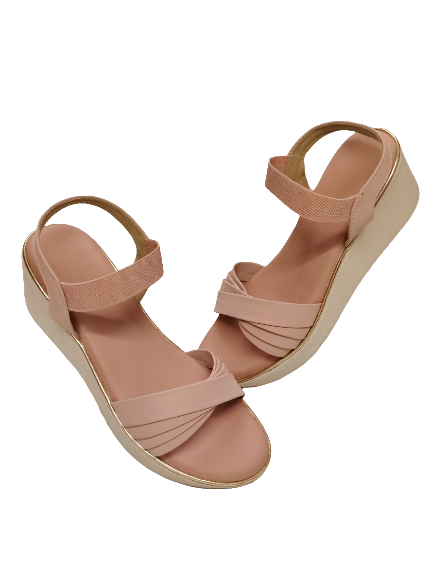 Women Peach Strap Sandals