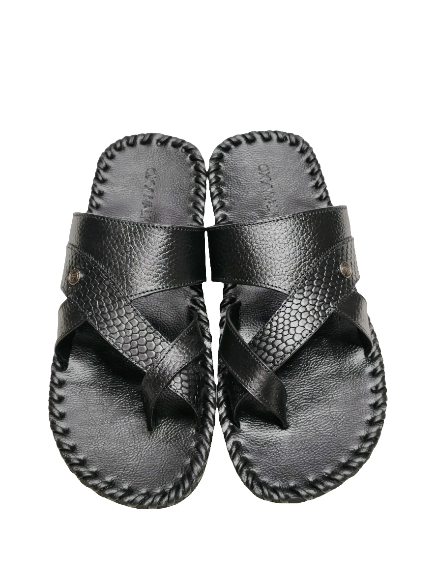 Men Casual Black Chappal