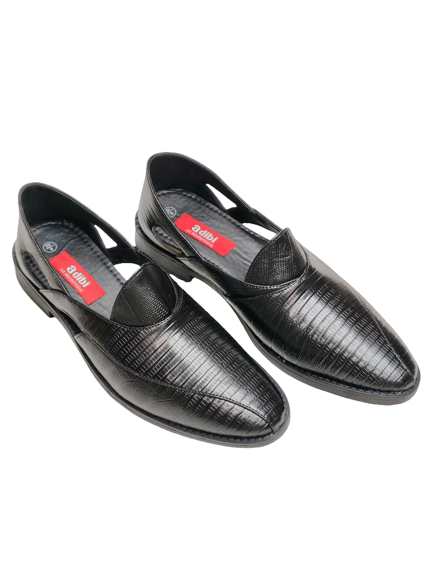 Men Black Peshawari Shoes