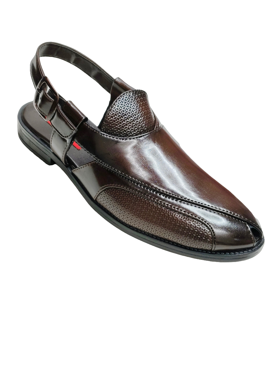 Men Brown Peshawari Shoes