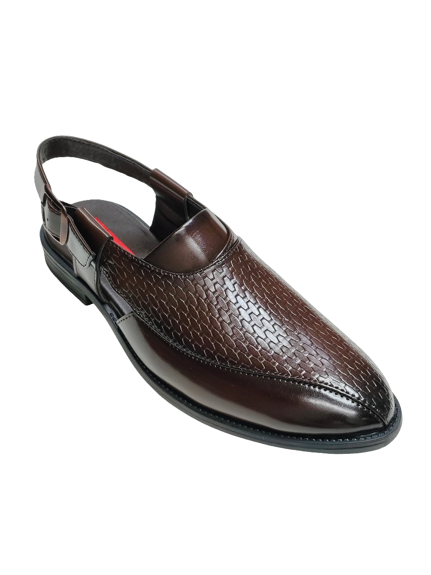 Men Brown Peshawari Shoes