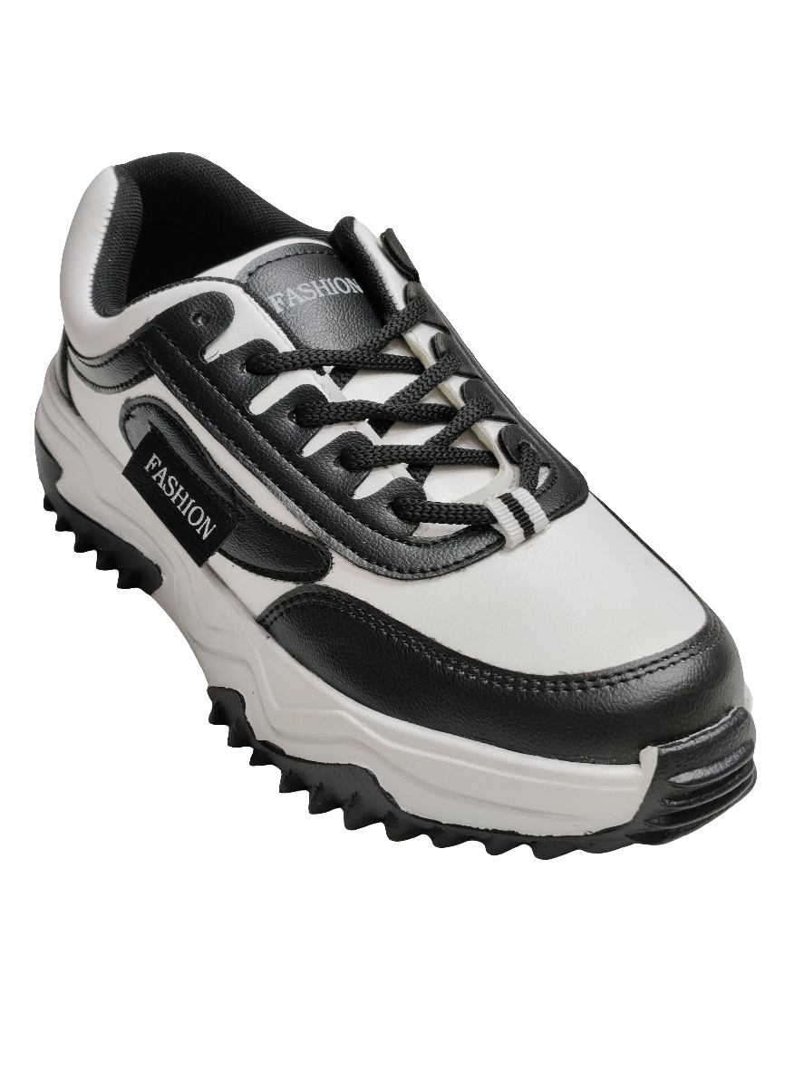 Women White & Black Sneakers