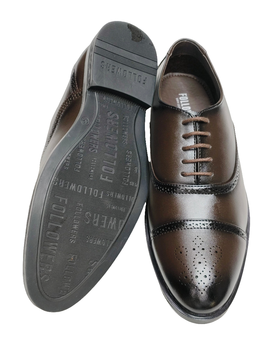 Men Brown Brogue Formal Shoes