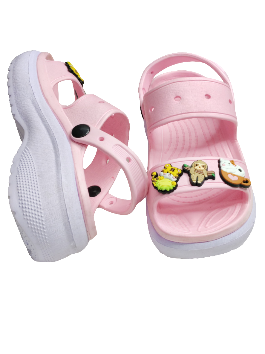 Pink Heel Crocs Women