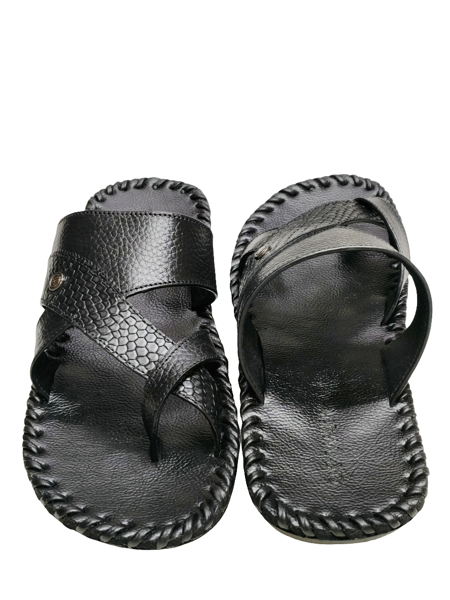Men Casual Black Chappal