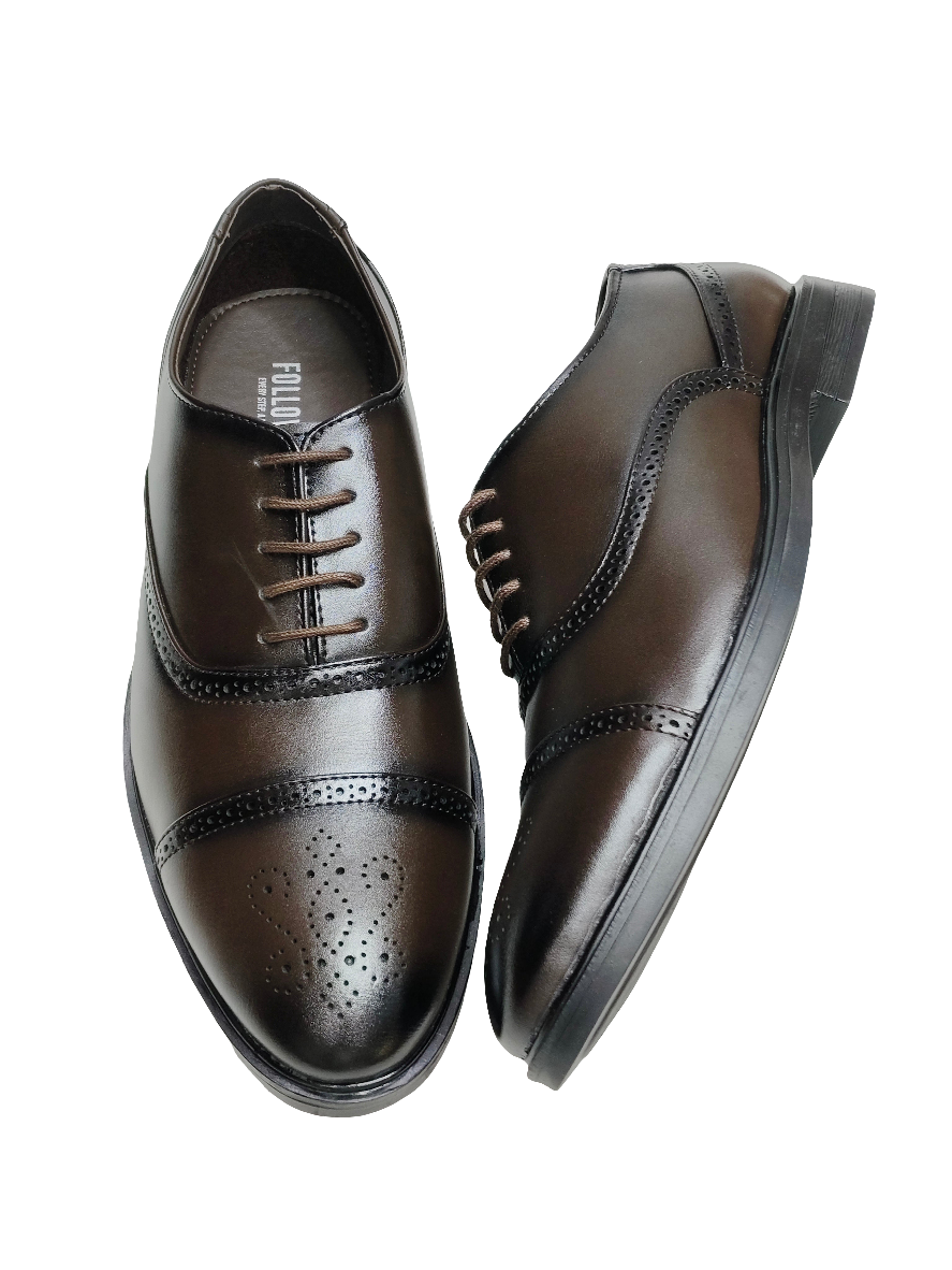 Men Brown Brogue Formal Shoes