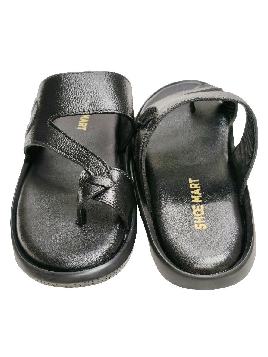 Men's Black Chappal