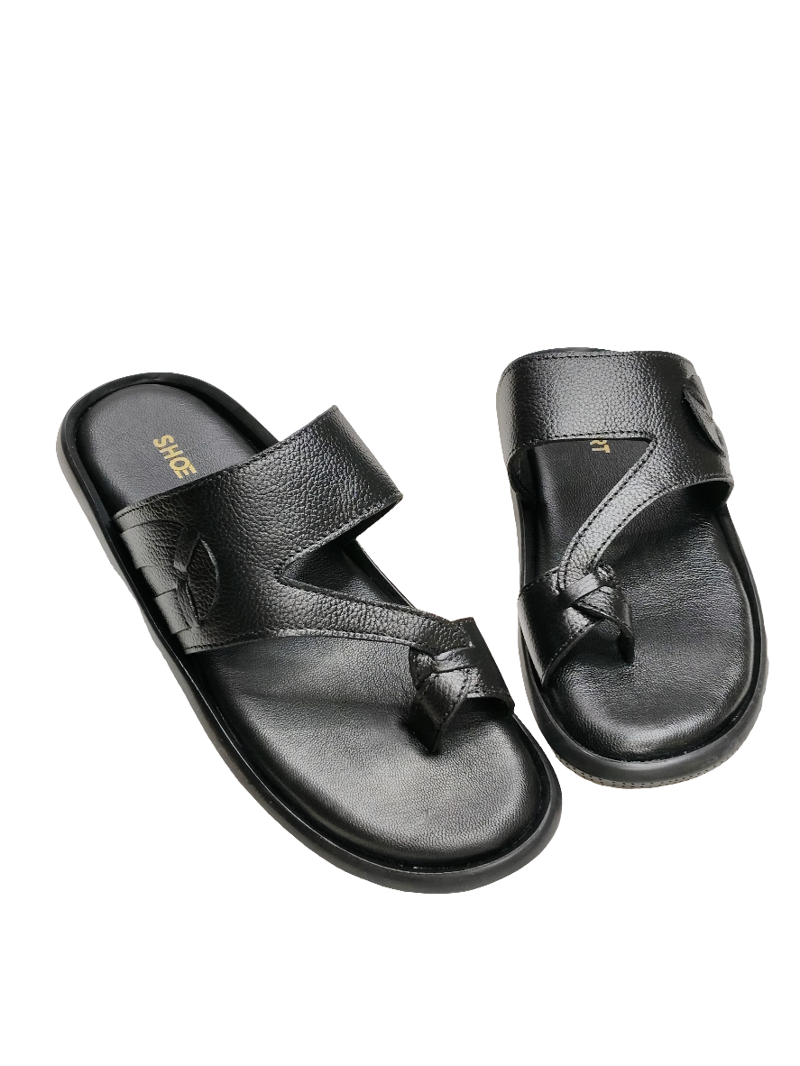 Men's Black Chappal