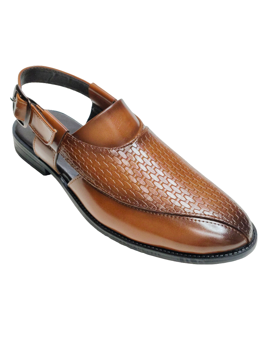 Men Tan Peshawari Shoes