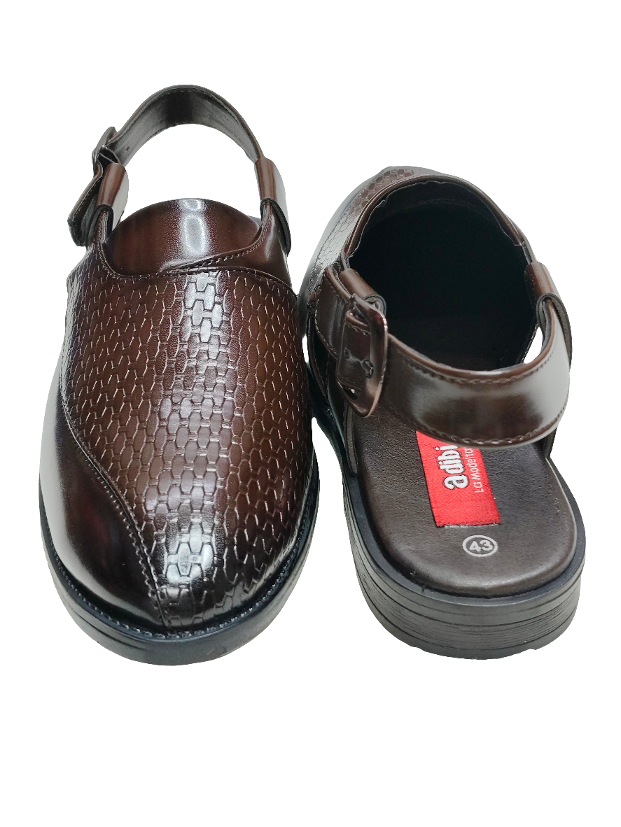 Men Brown Peshawari Shoes