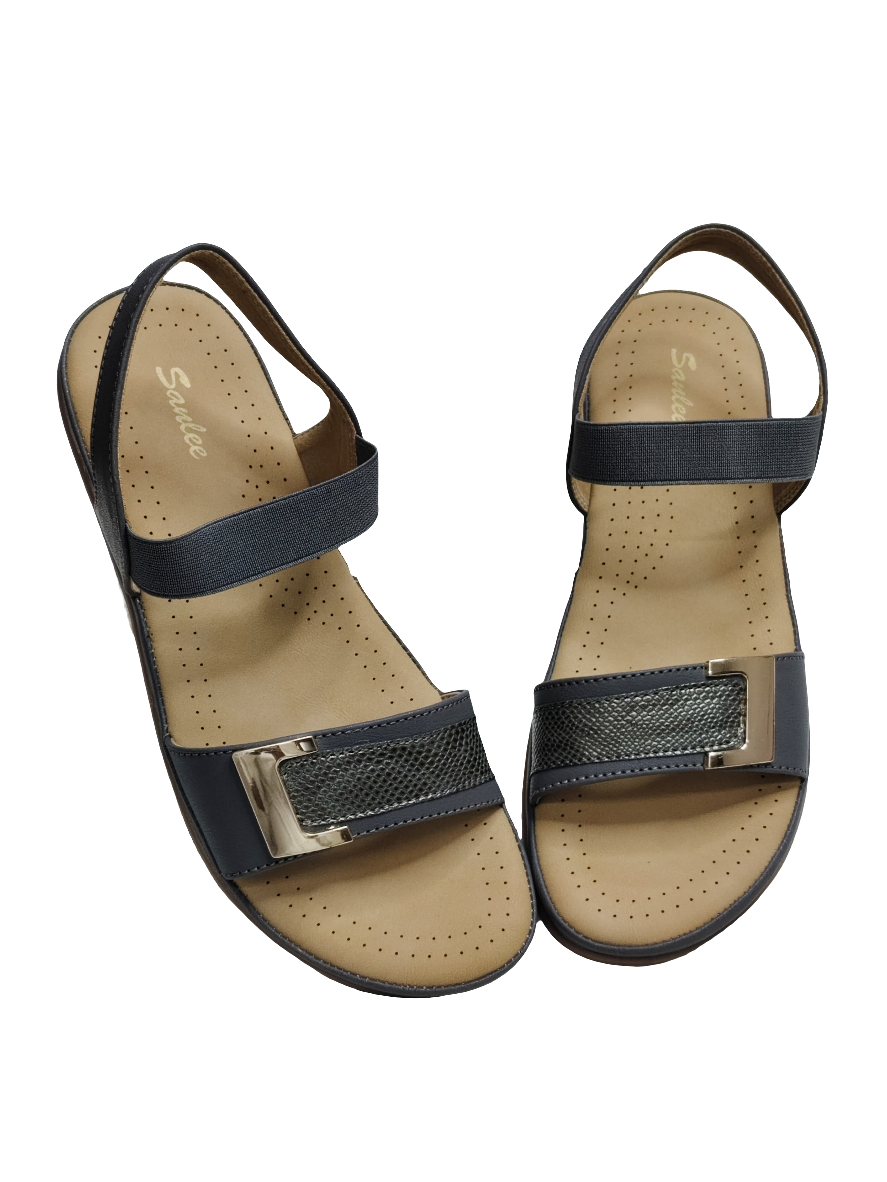 Grey Strap Women Sandals