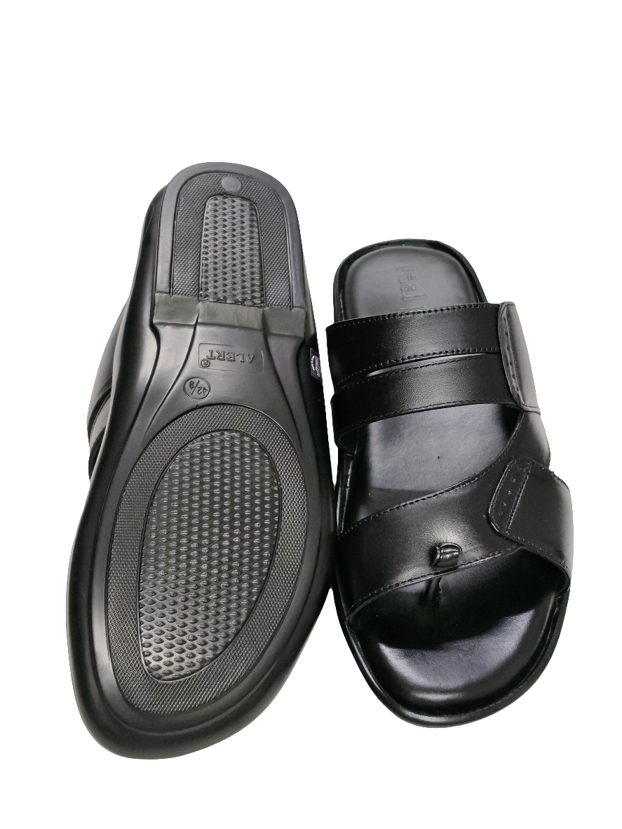 Men's Black Chappal