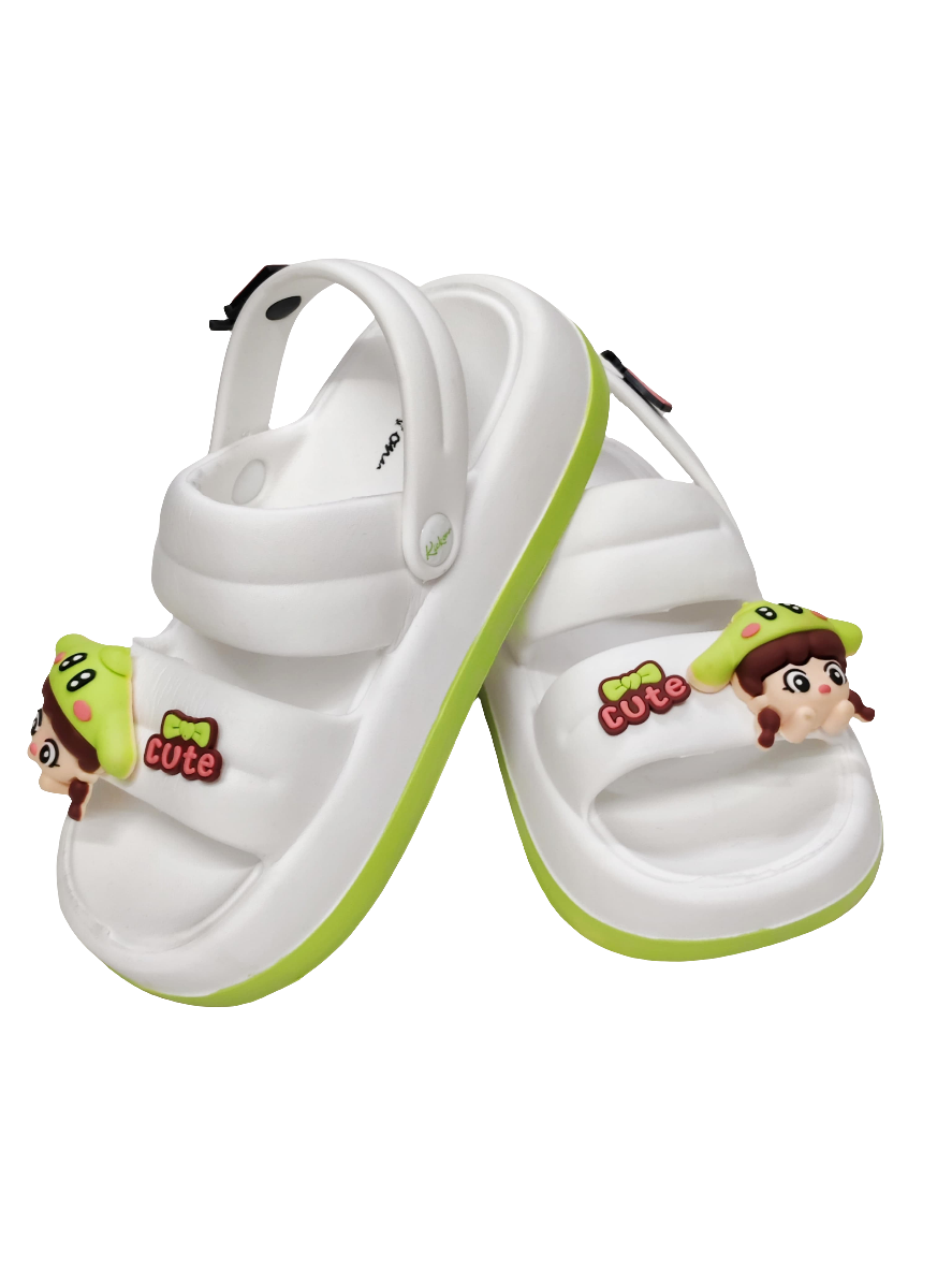 Women White Green Crocs