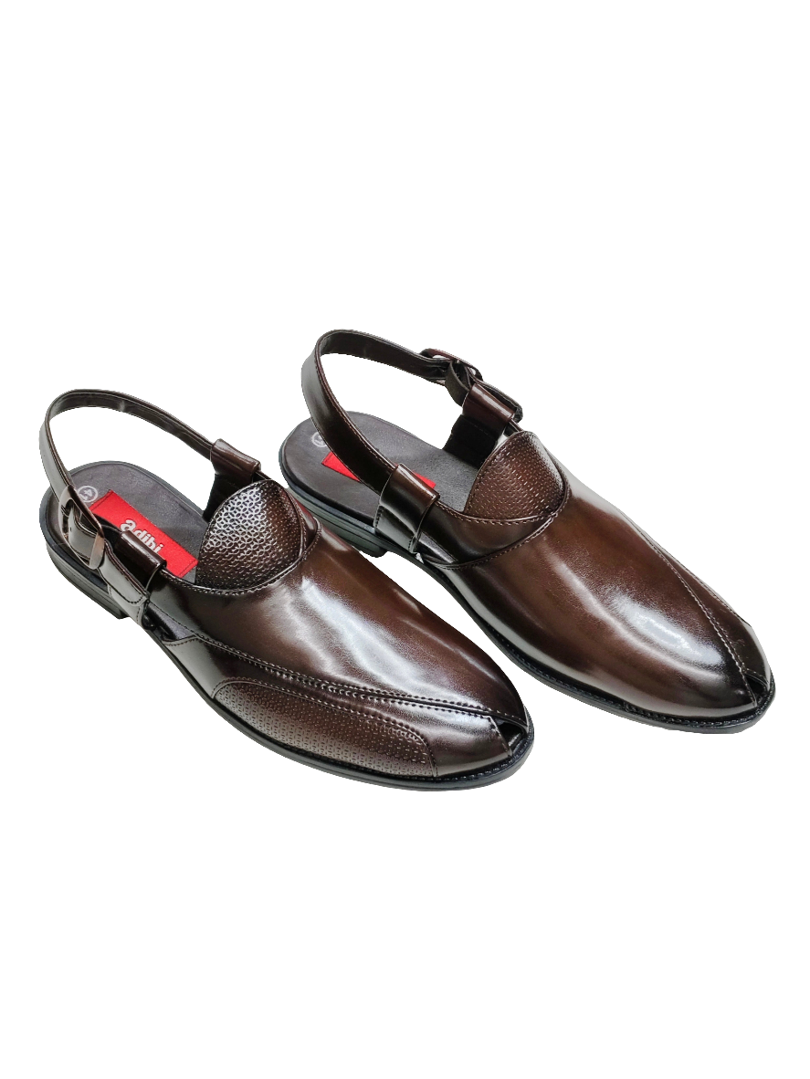 Men Brown Peshawari Shoes
