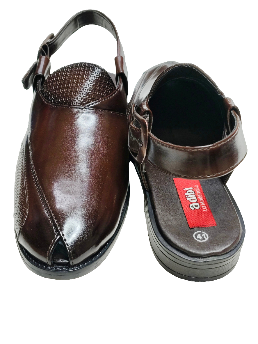 Men Brown Peshawari Shoes