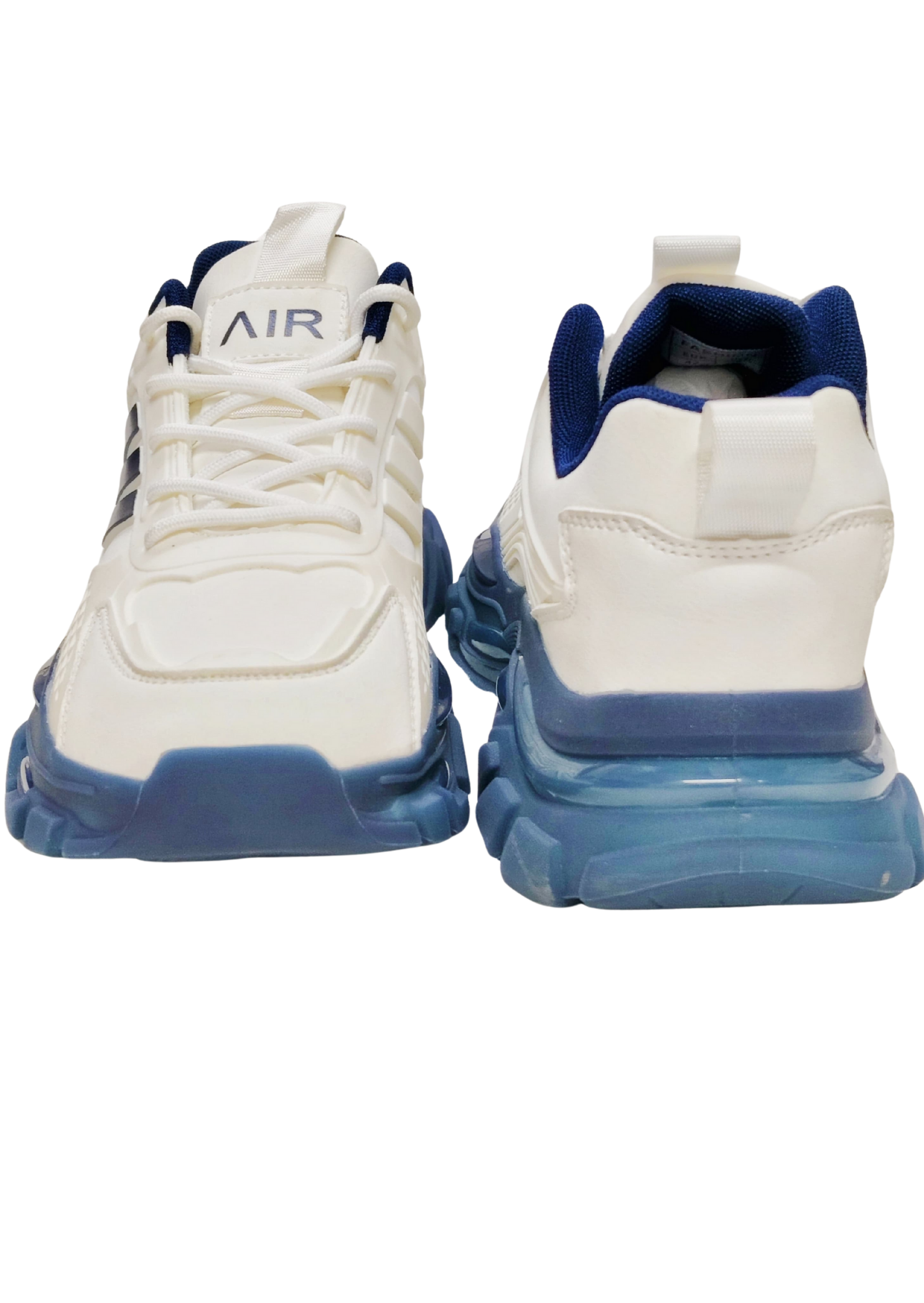 Men White/Blue Sports Sneaker