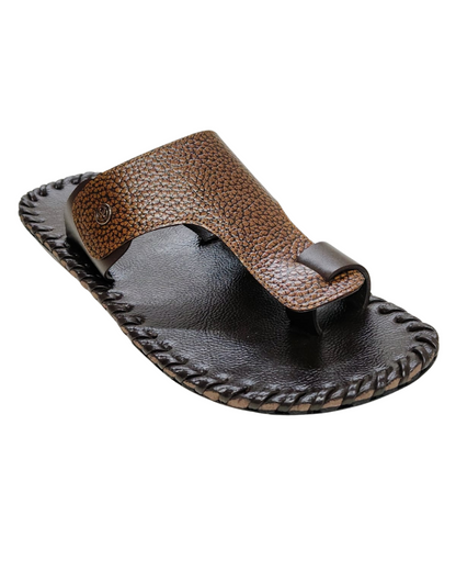 Men Brown Thumb Chappal
