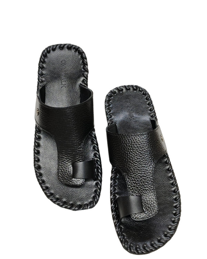 Men Black Thumb Chappal