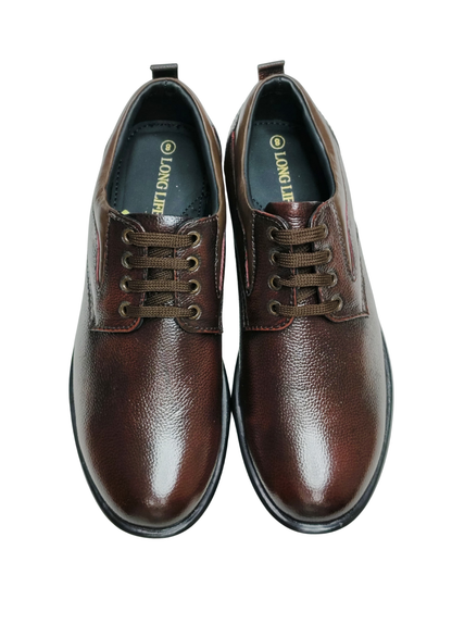 Men Brown Leather Formal Shoes