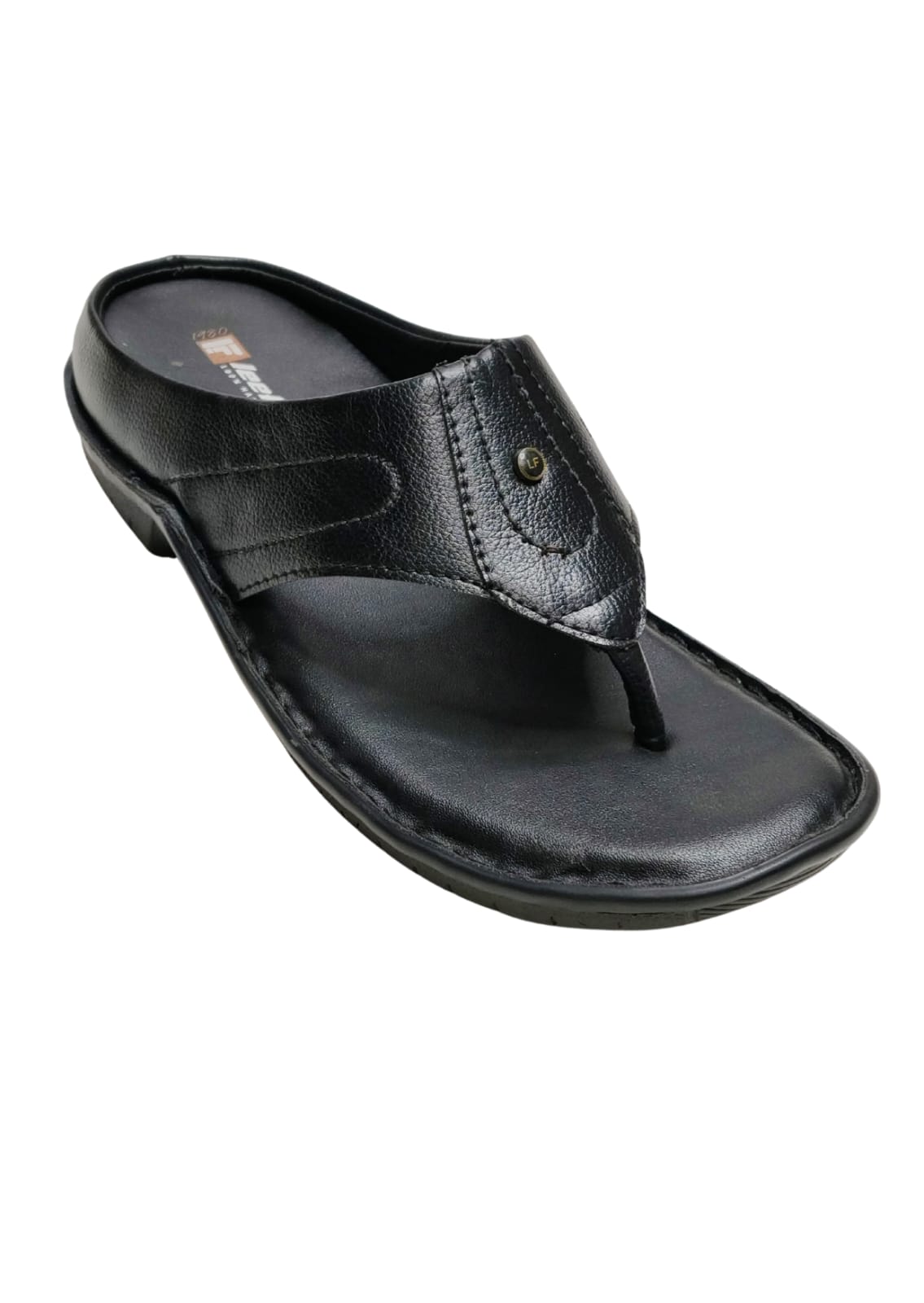 Men Black Casual Chappal