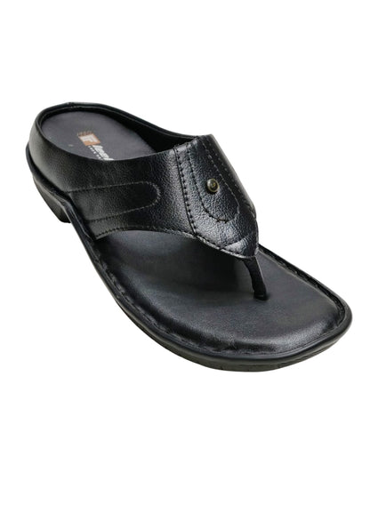 Men Black Casual Chappal