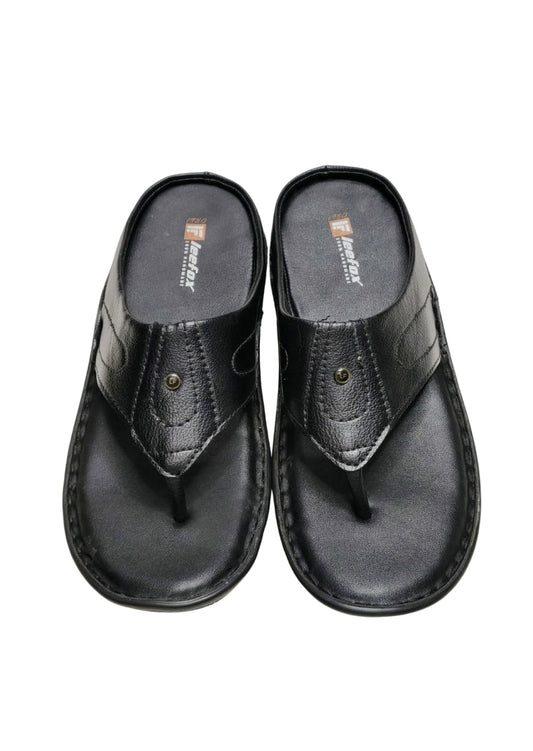 Men Black Casual Chappal